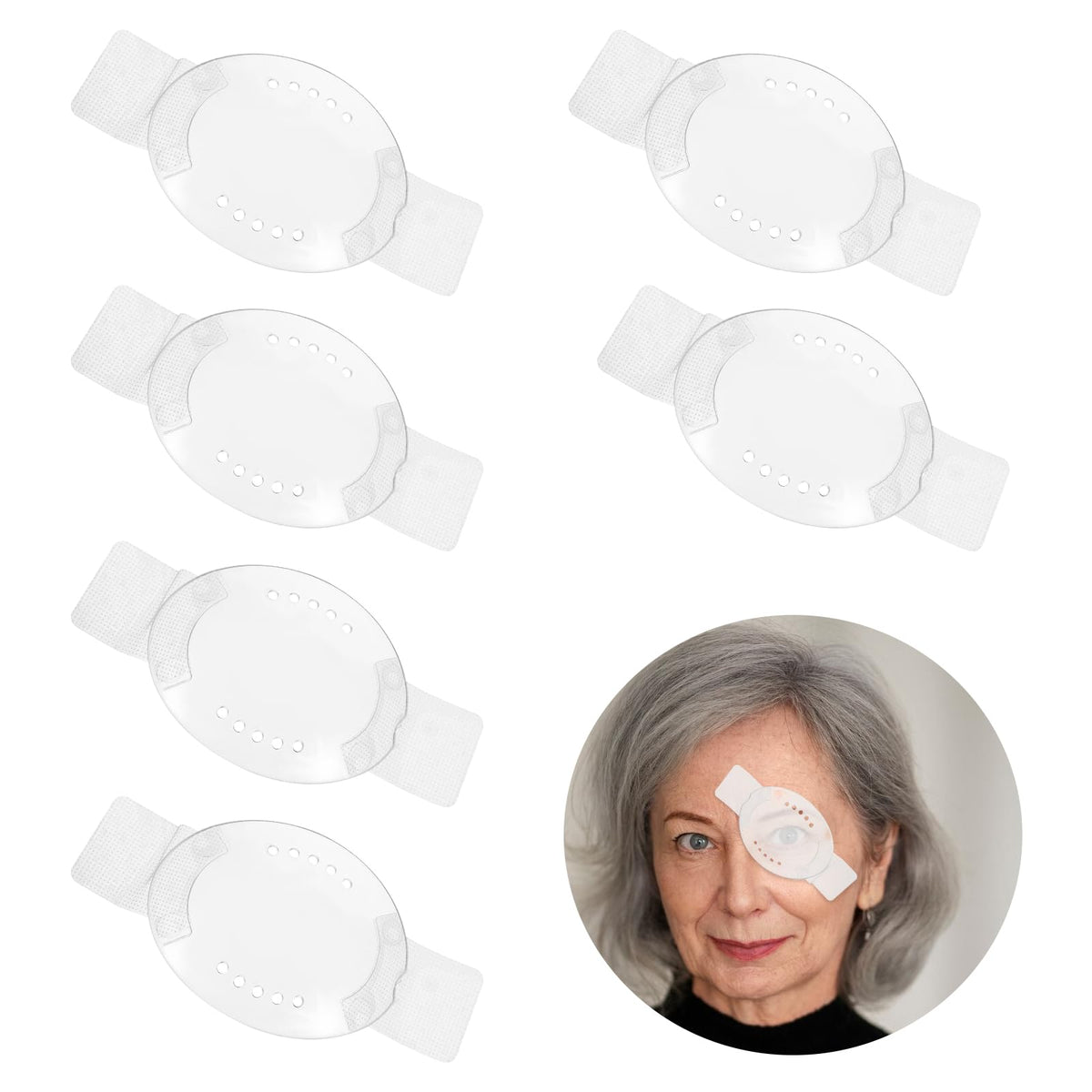 DIVINA VITAE eye shield after cataract surgery close-up with smooth edges for comfort