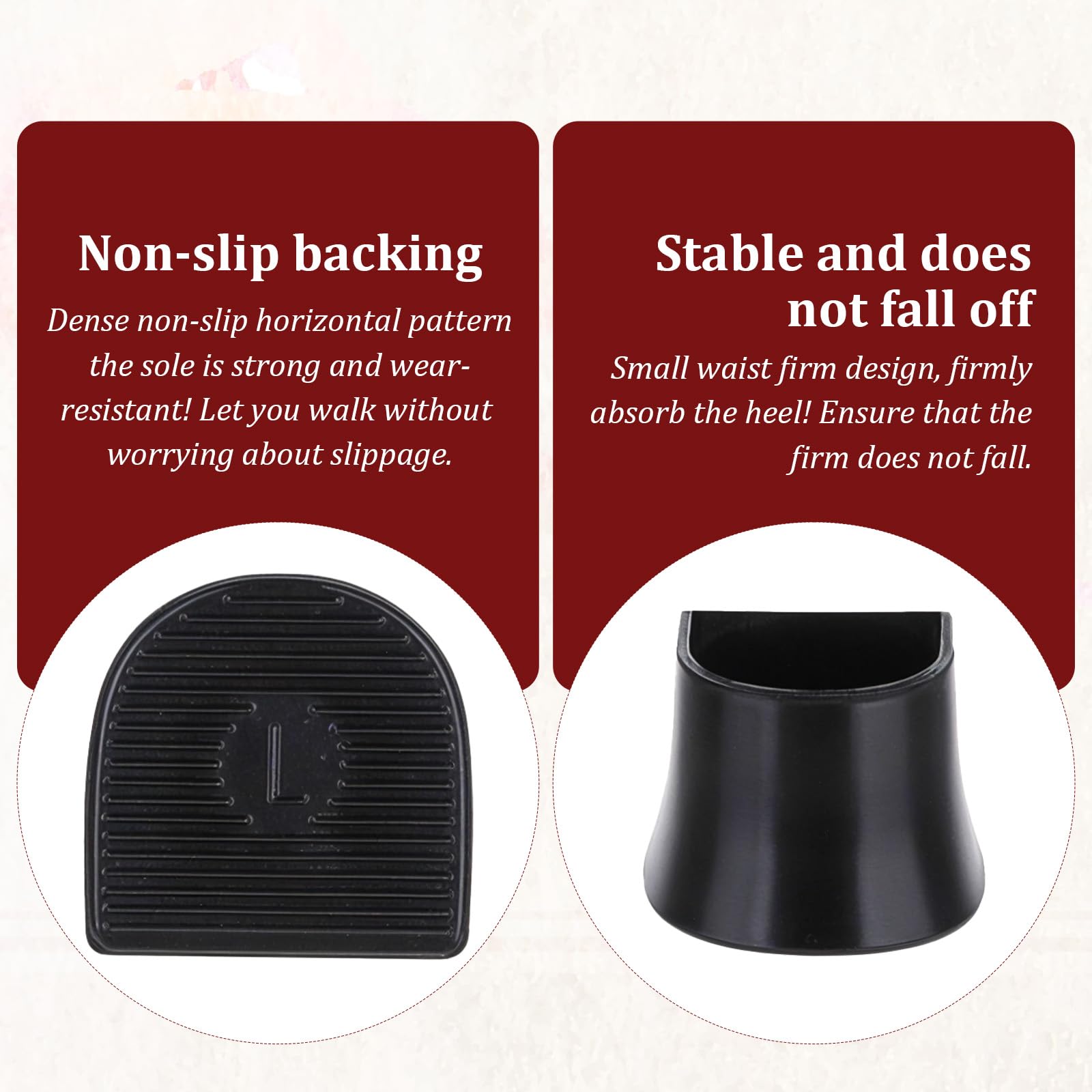 Divina Vitae S heel cap provides gentle fit for smaller heels with grip.