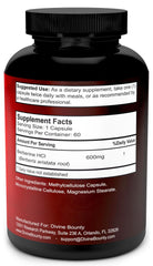 Divine Bounty Berberine 600 mg capsule highlighting potent daily use and convenience