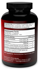 Divine Bounty D-Mannose capsules with cranberry and dandelion ingredients