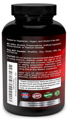 Divine Bounty glucosamine sulfate MSM ingredients banner shows no GMO