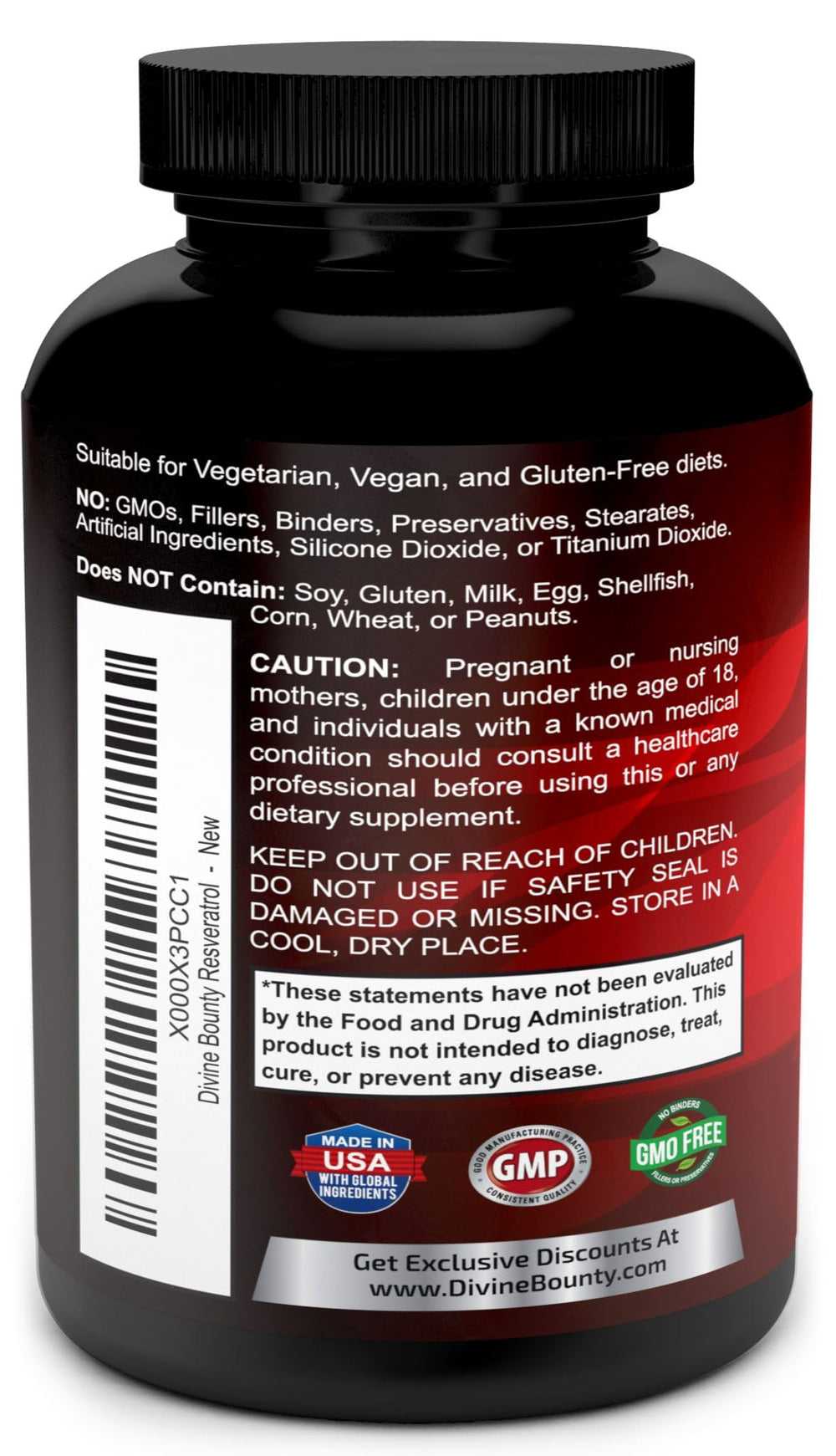 Ingredients include green tea, grape seed, and acai for polyphenol variety