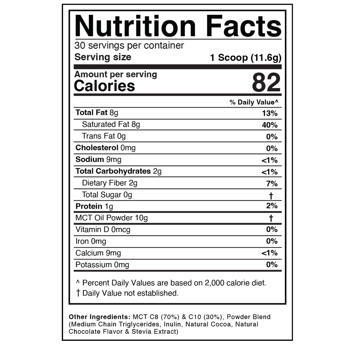 Divine Health Keto Zone MCT Dutch Chocolate packaging on shelf
