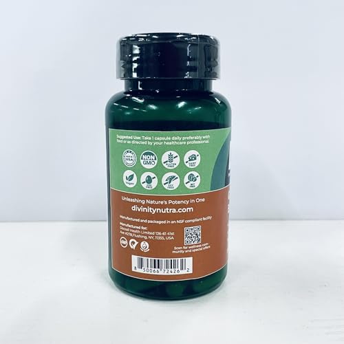 Divinity Nutra Berberine capsules ready for daily use