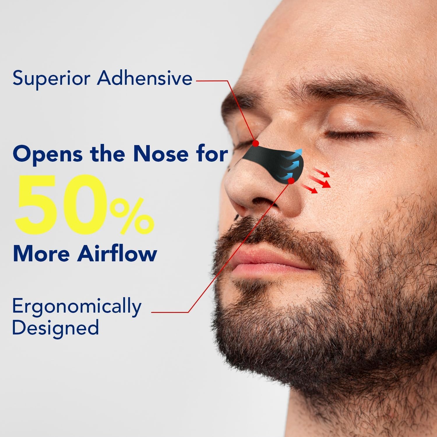 DKEPA Nasal Strips easy peel-stick application for quick relief