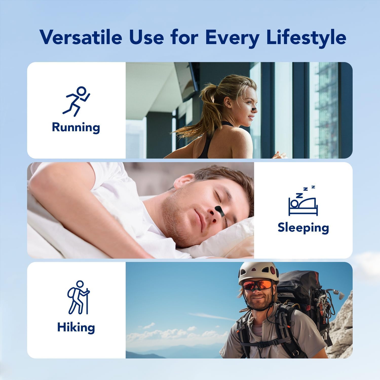 DKEPA Nasal Strips night-time comfort reduces nasal congestion