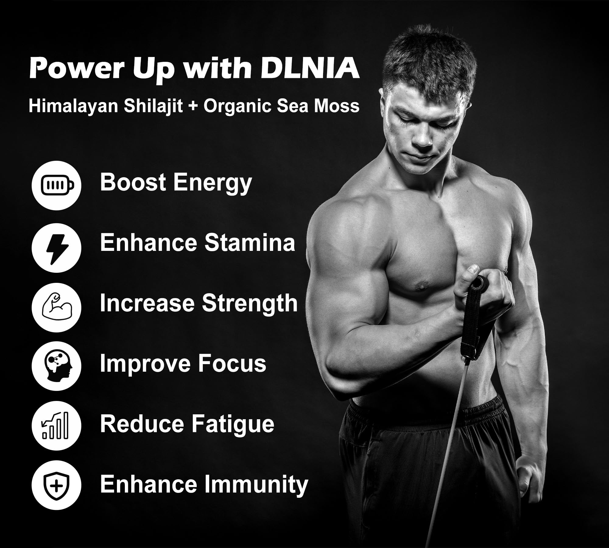 DLNIA Sea Moss and Shilajit bundle packaging image