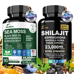 DLNIA Shilajit 9000mg bottle for daily energy support