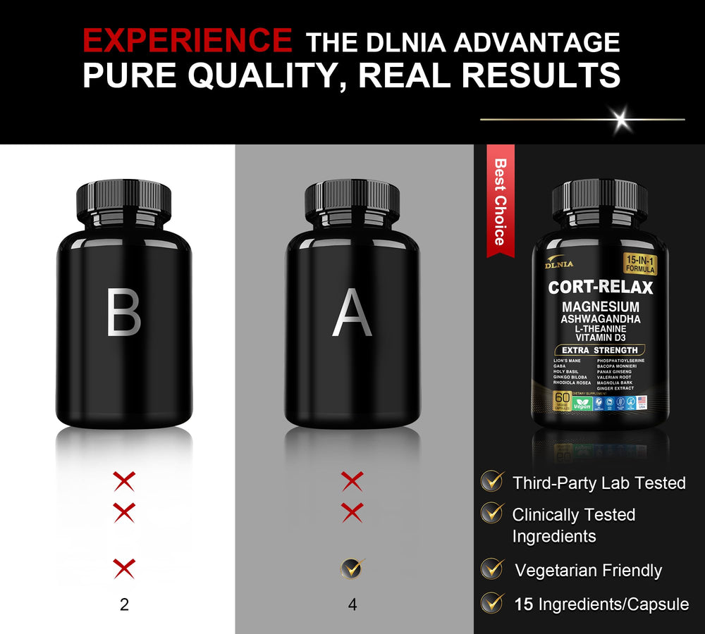 DLNIA Super Calm tablet pour shows steady daily dosing