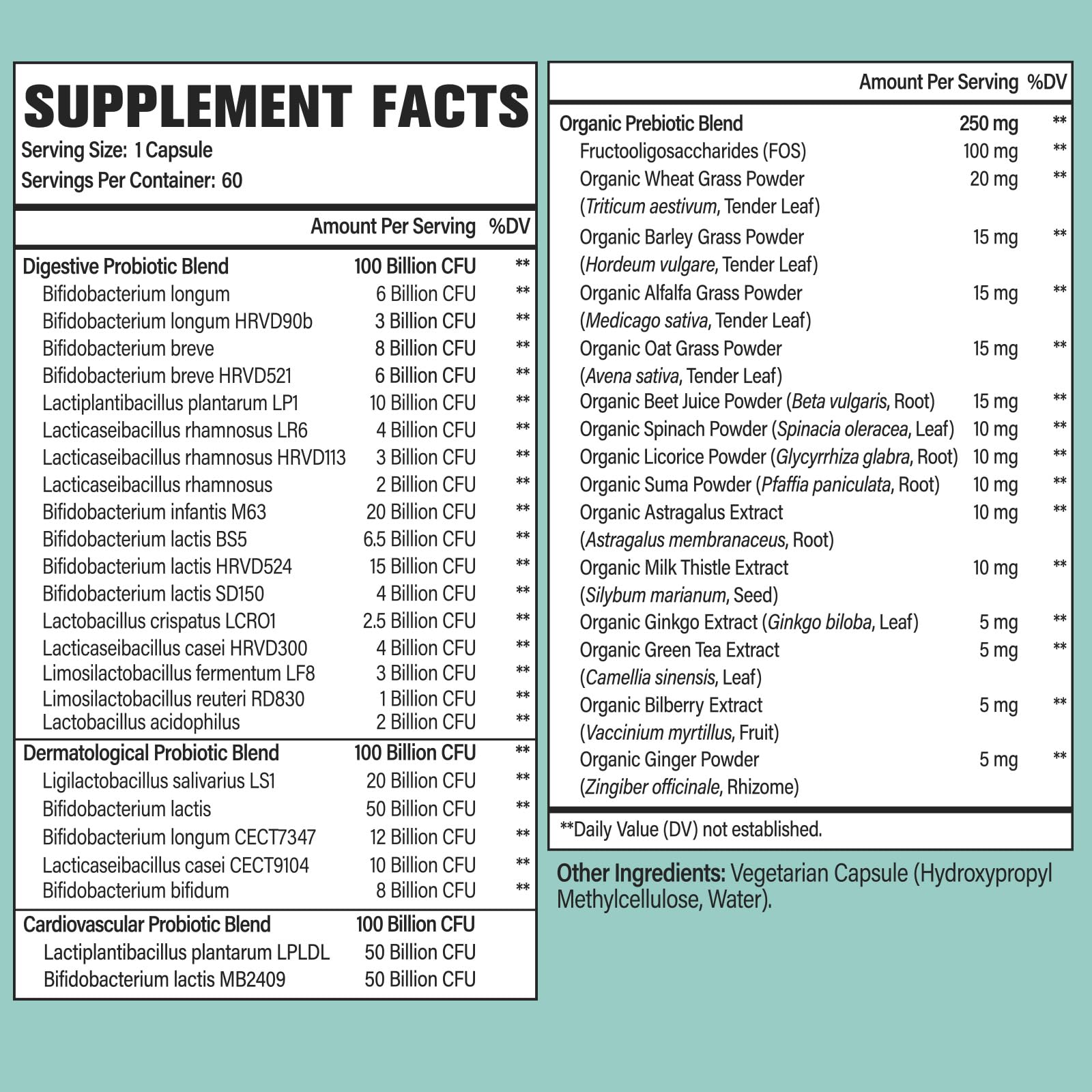 Dmeisy Probiotics 24-strains blend for diverse gut flora