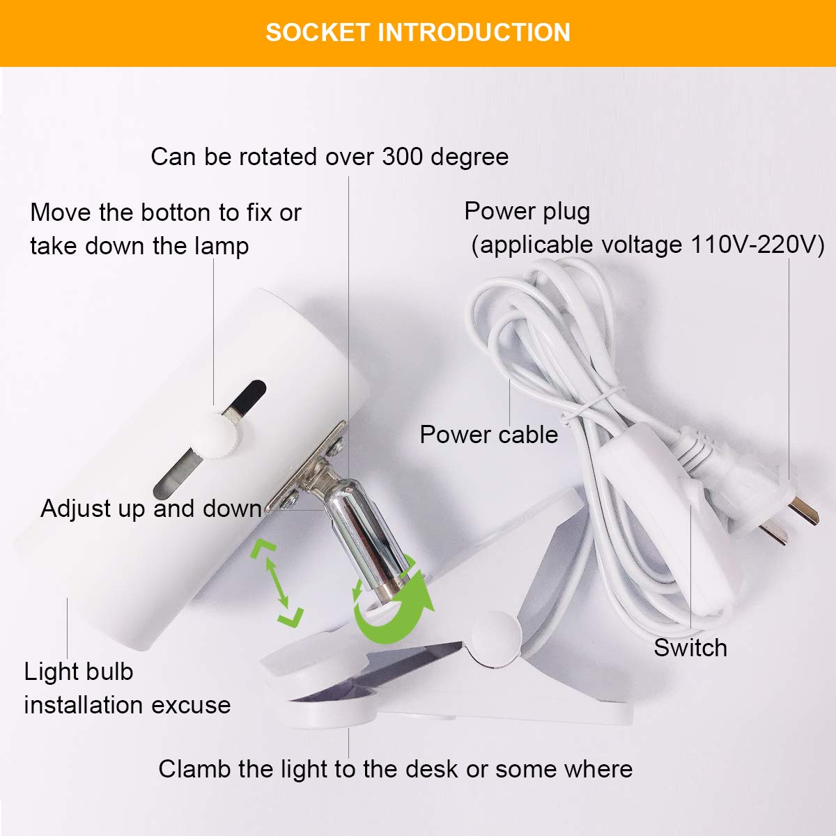 DMMBMFC 1.8 m power cord provides flexible placement