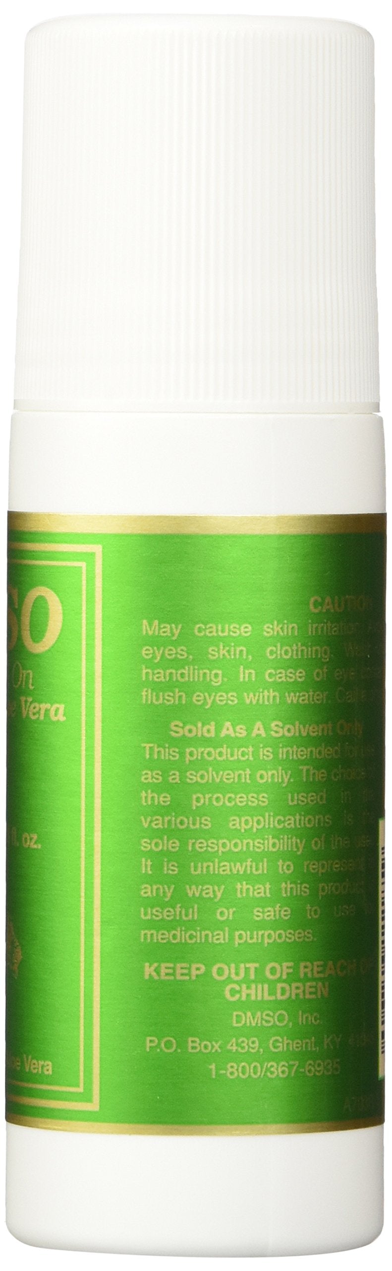 Close-up of aloe-infused DMSO roll-on for quick, convenient on-the-go use.