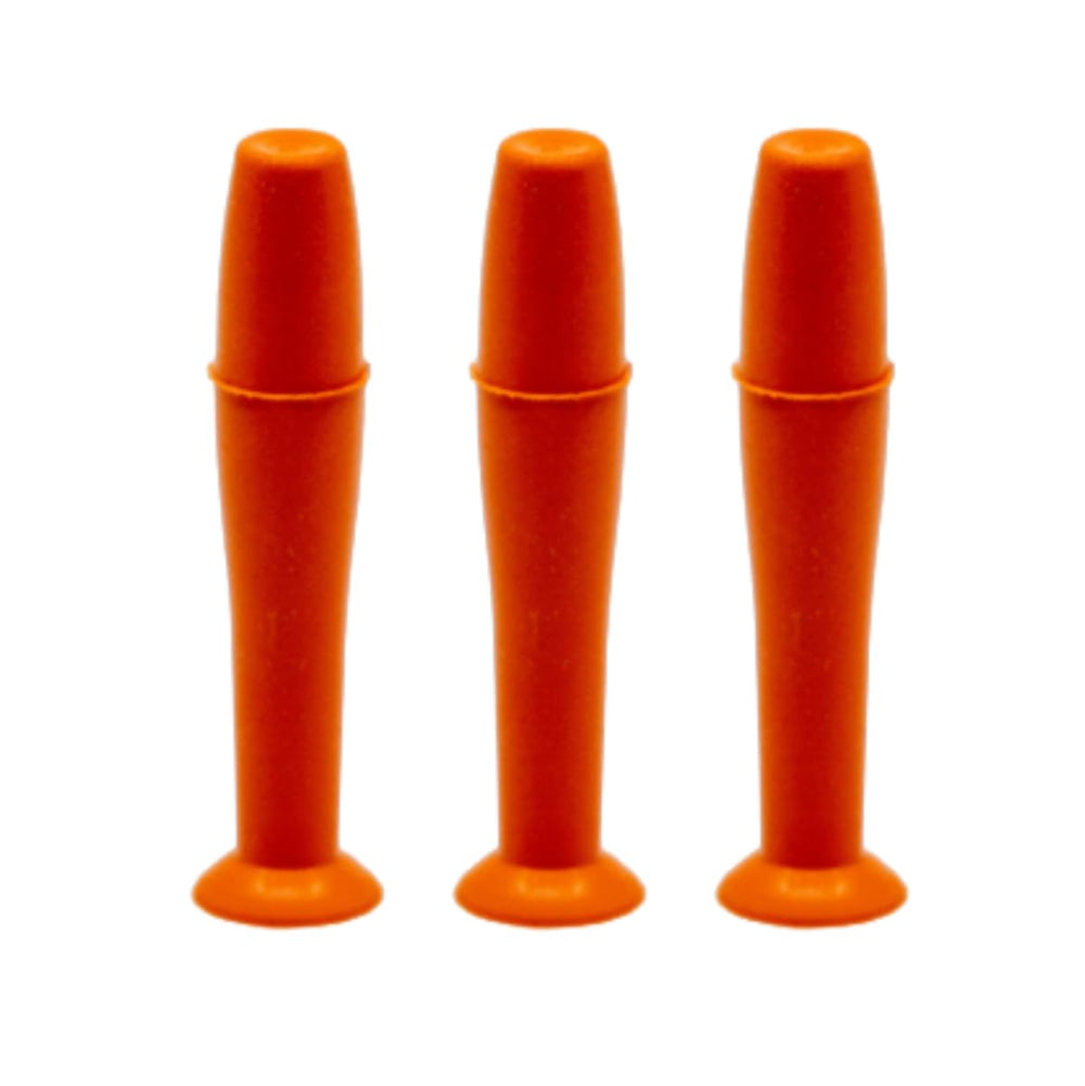 DMV Ultra Hard Remover naranja, conjunto de 3, facilita retirada de lentes duros.