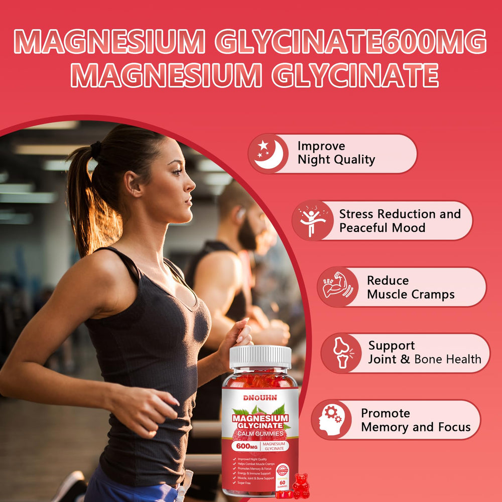 DNOUHN magnesio glicinato con CoQ10, calcio y vitaminas integrales.