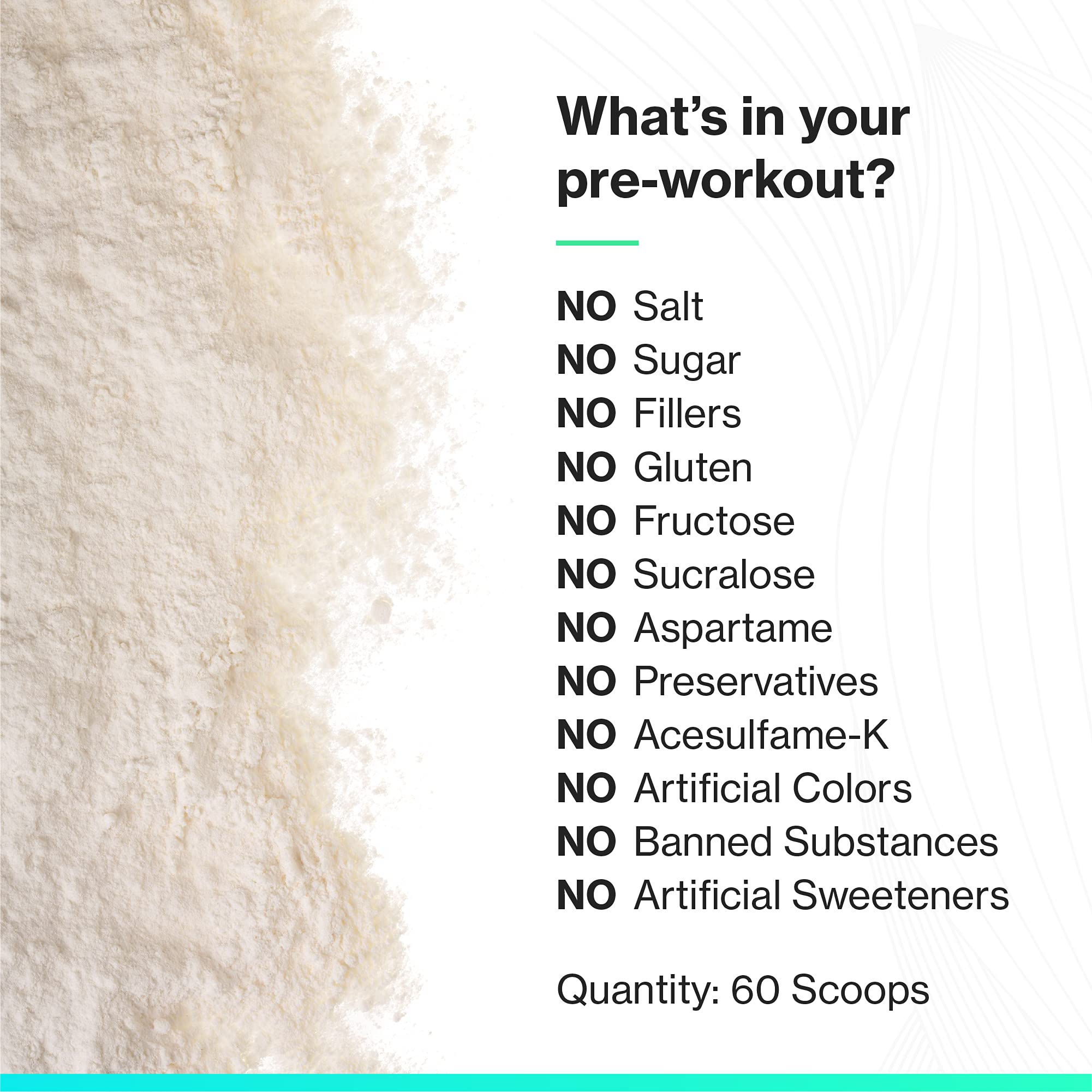 Ingredient label highlights creatine and BCAA for muscle support.