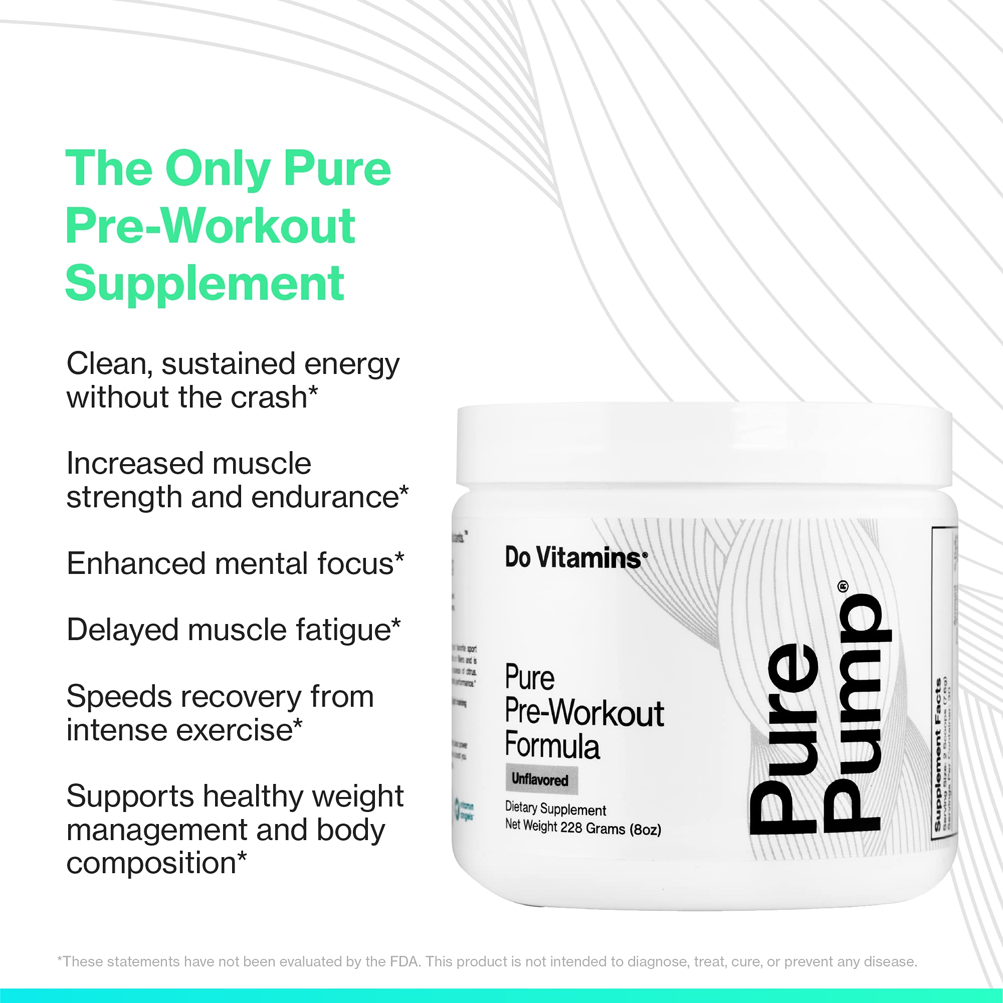 PurePump powder mixing in water for focused training sessions.