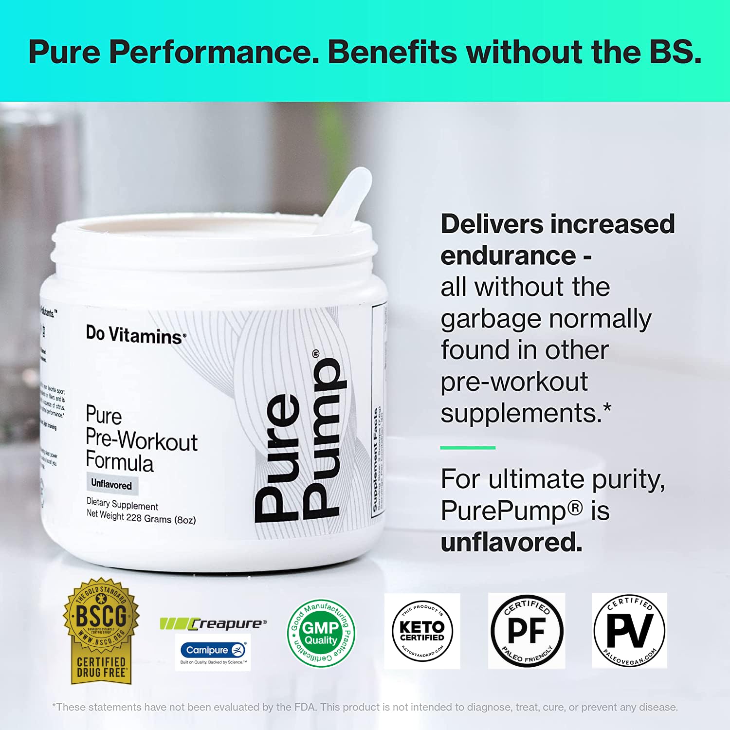 Shaker bottle ready with PurePump pre-workout powder.