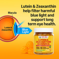 Doc Mila lutein zeaxanthin gummies provide essential nutrients for vision