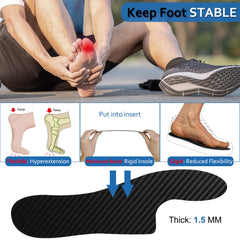 Docarbonfi Morton’s Extension Insole side view for improved gait and stability.