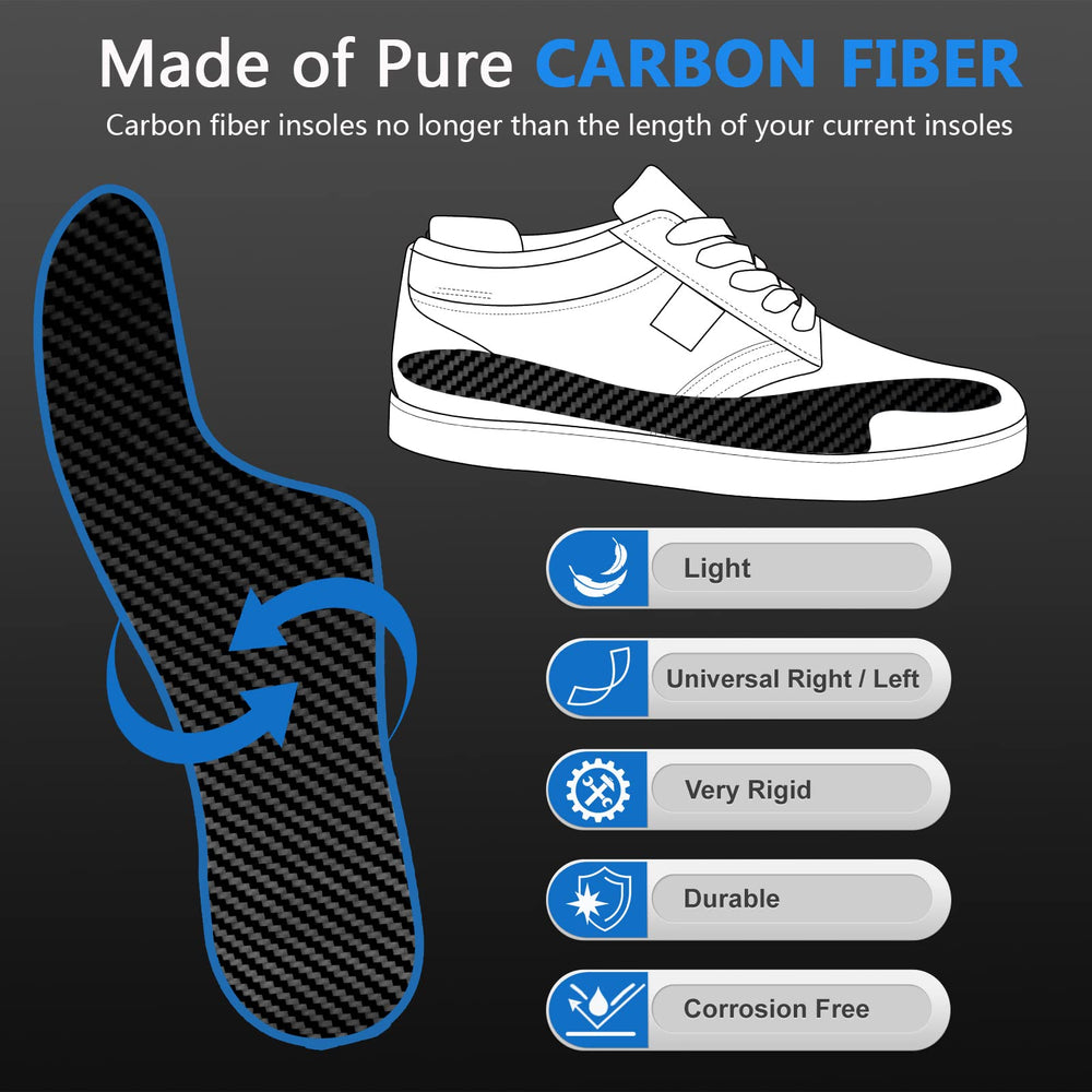 Docarbonfi Insole supports daily activities with toe and forefoot support.