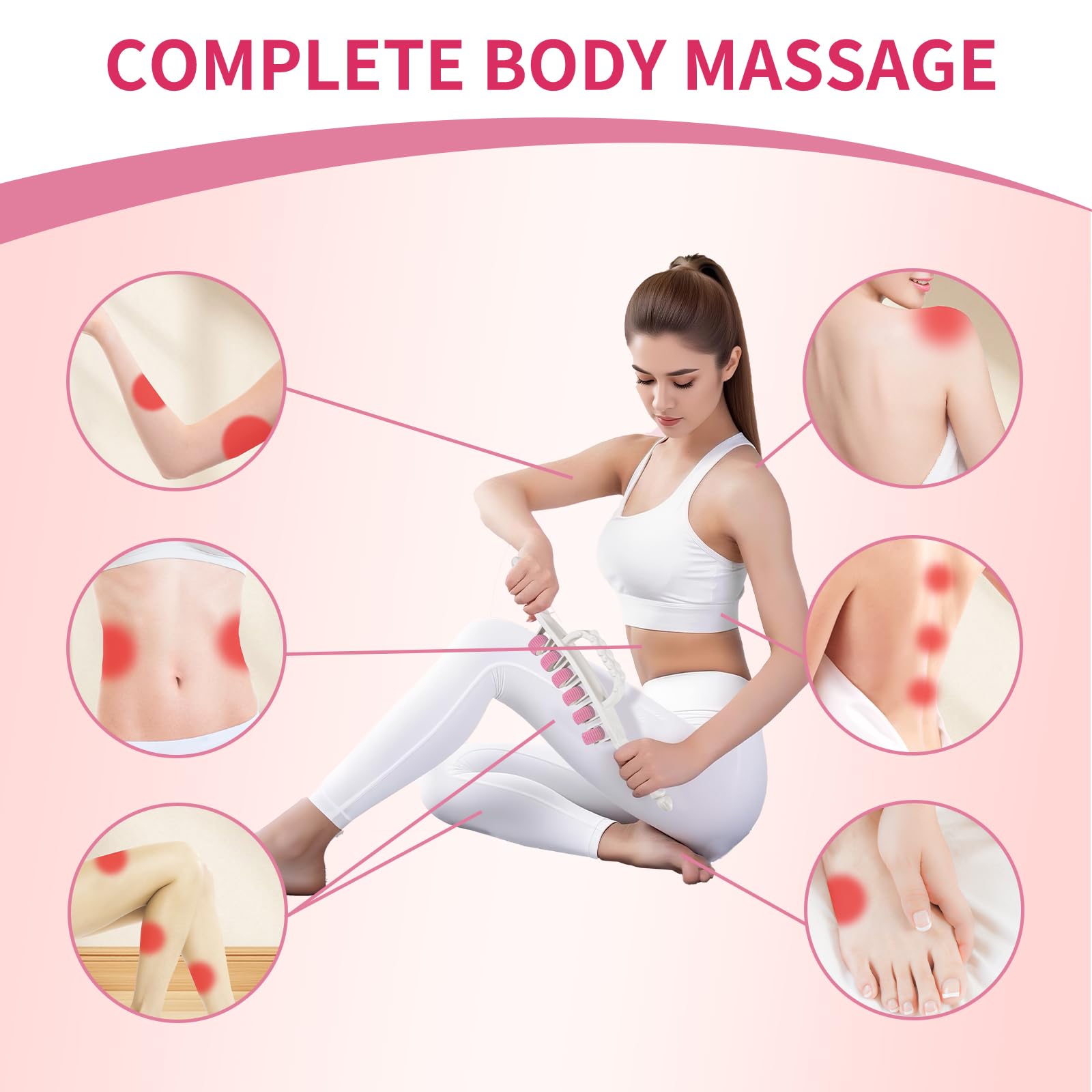 Docemel cellulite massage tool with ergonomic handles for comfortable sessions