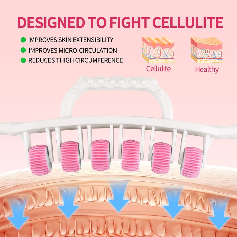 Docemel cellulite massage tool being held for convenient at-home use
