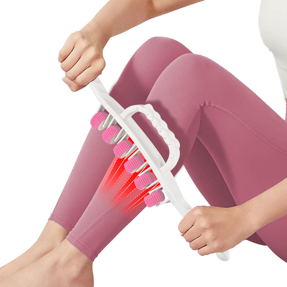Docemel cellulite massage tool with roller wheels for deep-tissue relief