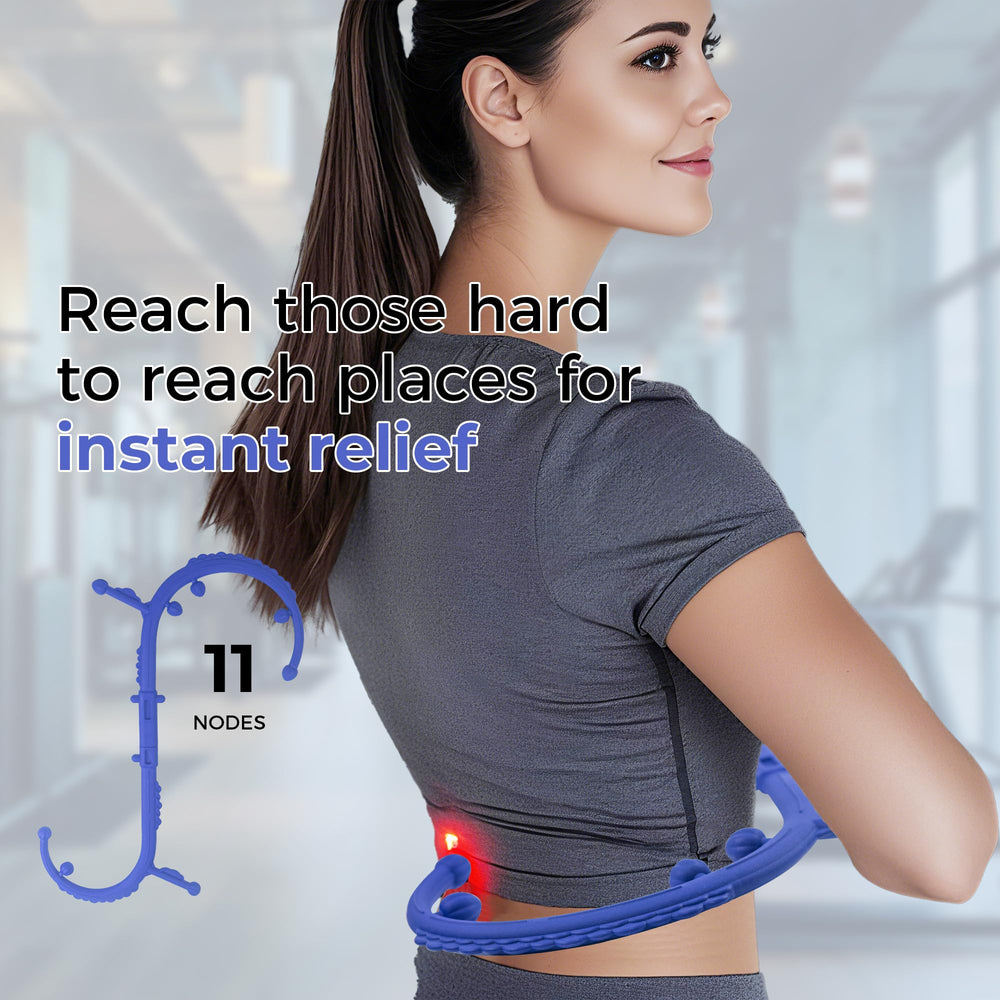 Docemel massage stick with acorn knobs for deep tissue work