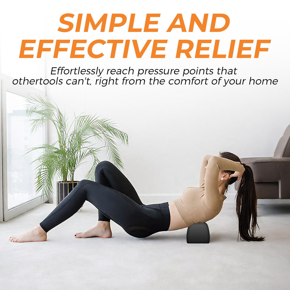 Docemel Psoas Release Tool ergonomic grip enables controlled deep tissue pressure