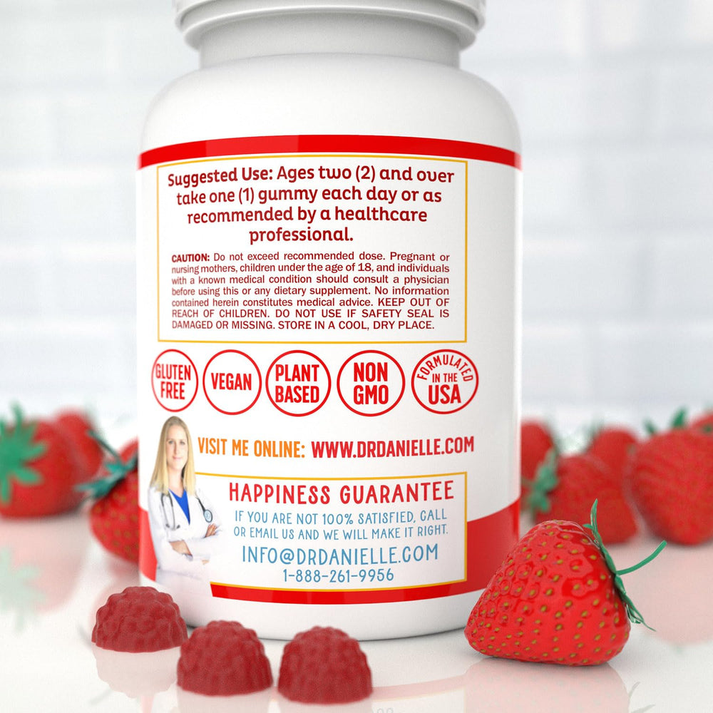 Gelatin-free and allergen-friendly Doctor Danielle gummies suitable for many diets