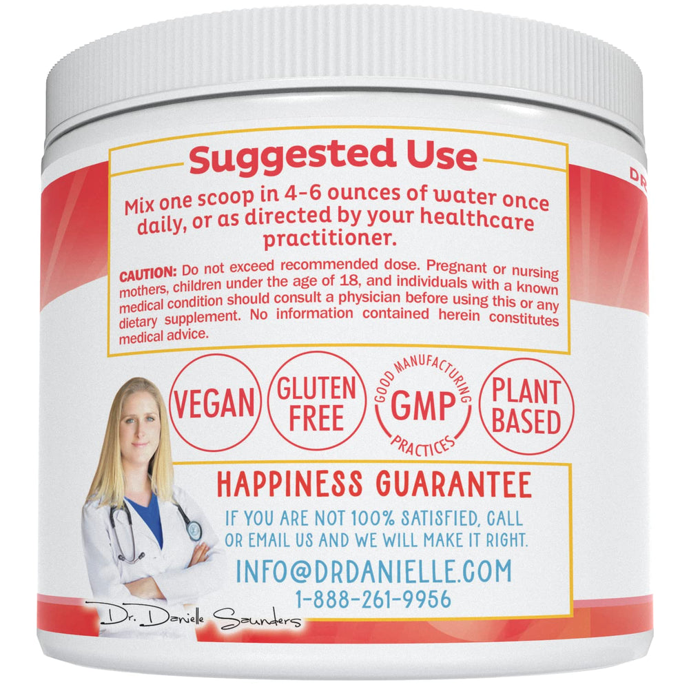 Graphic showcasing GI digestive support from Doctor Danielle Gut Assist ingredients