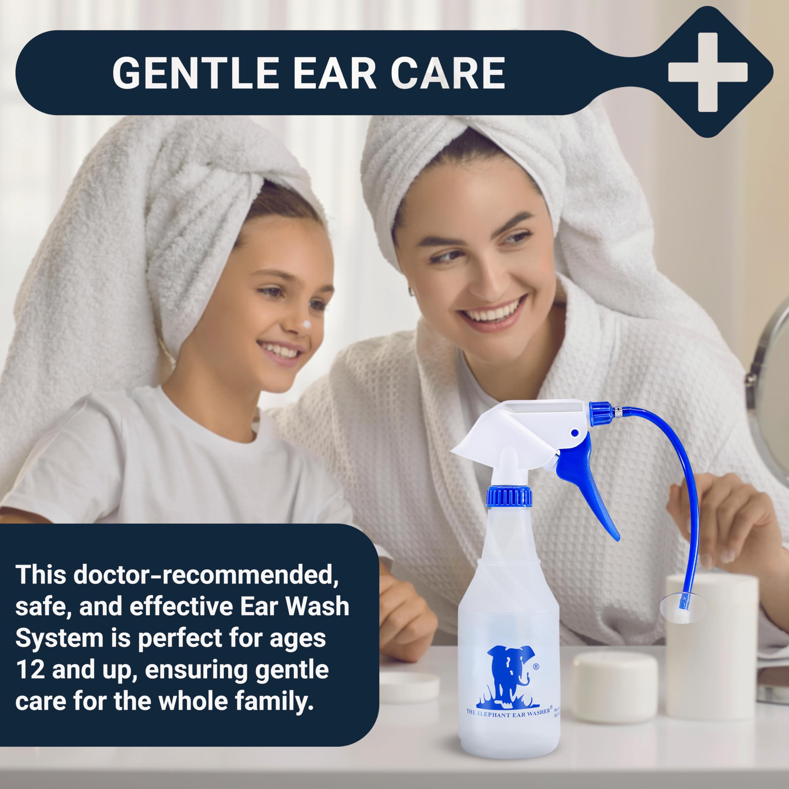 Complete set showing all components for a full ear cleaning routine