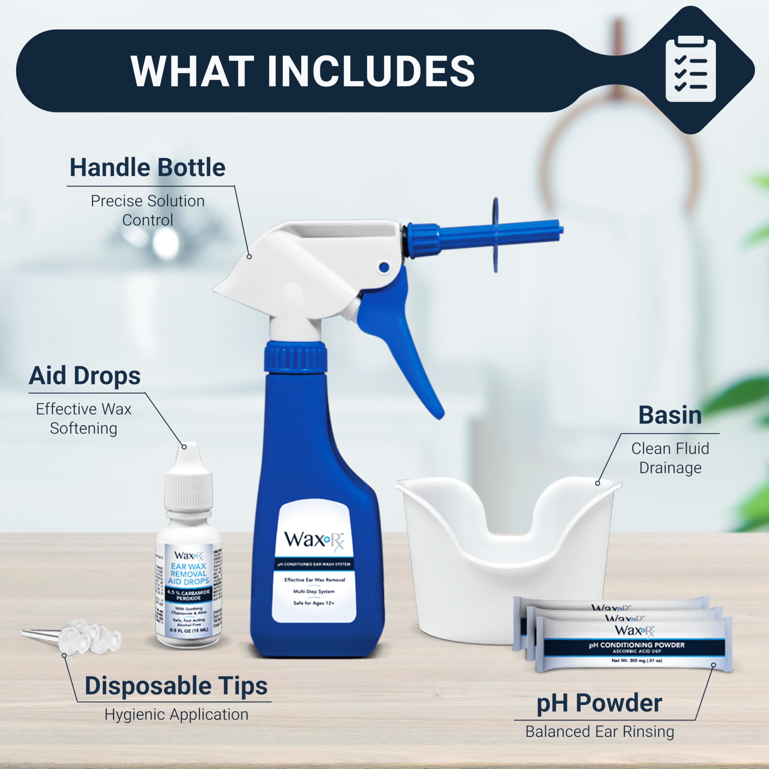 Doctor Easy Wax-Rx pre-wash drops preparing ears for cleansing
