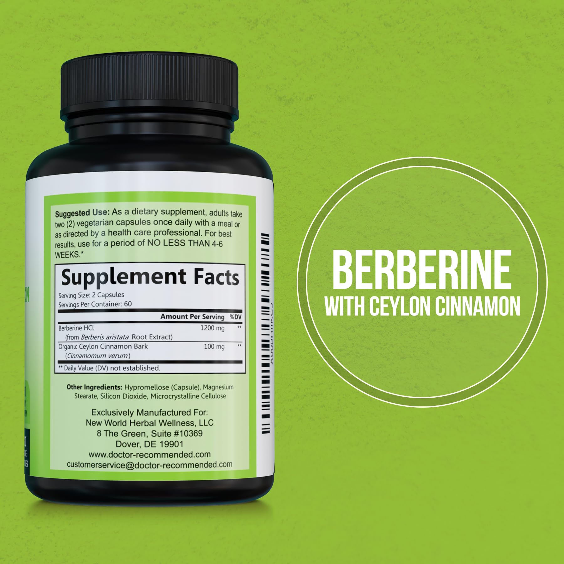 doctor recommended supplements berberine-cinnamon capsules for convenient daily use