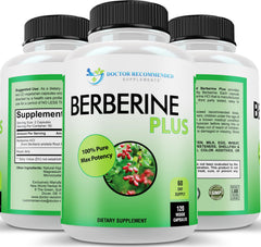DOCTOR RECOMMENDED SUPPLEMENTS Berberine Plus bottle front view for everyday wellness