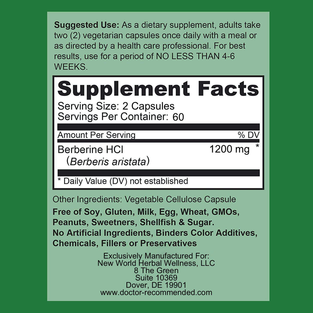Berberine Plus capsules-closeup showing pure Berberine HCl potency