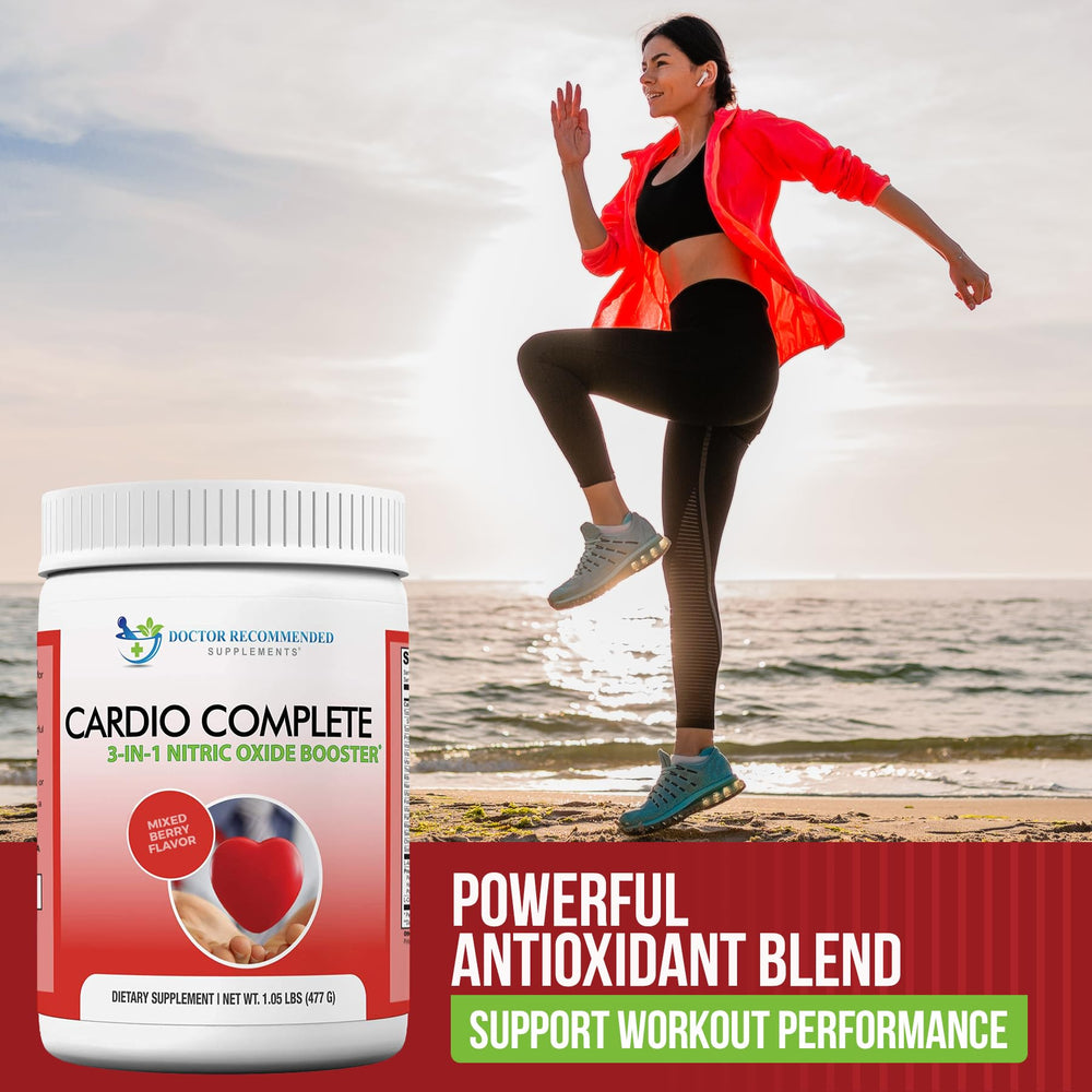 Cardio Complete ingredients with L-Arginine AKG and L-Citrulline for nitric oxide potential