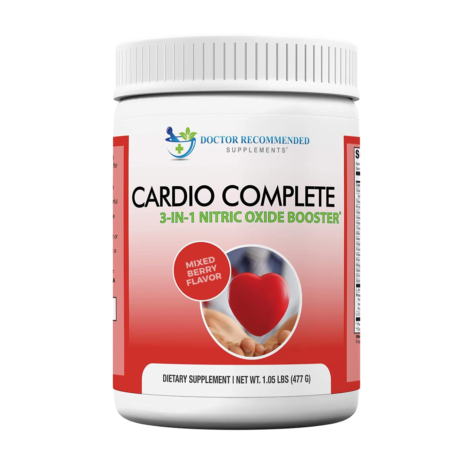Cardio Complete bottle open for easy daily dosing and heart support
