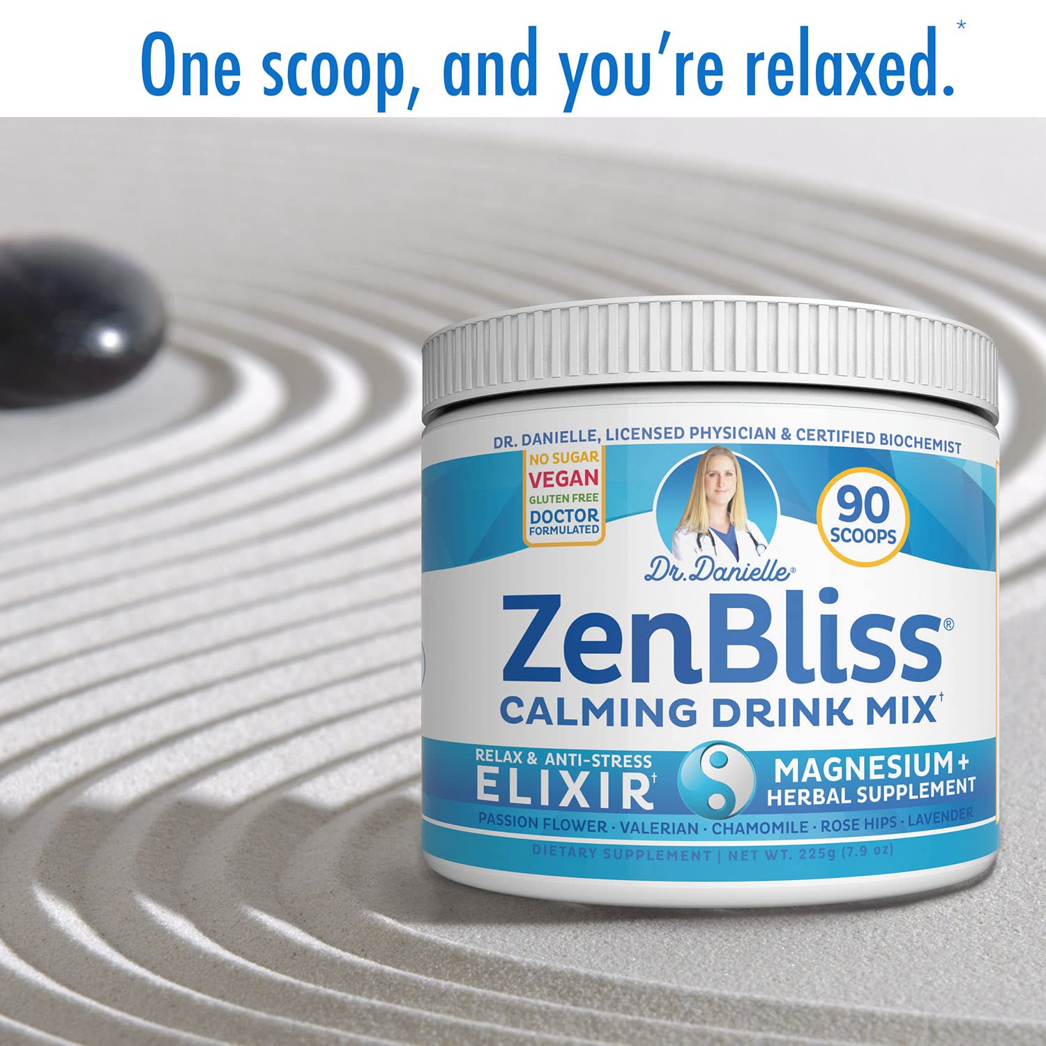 Doctor Danielle Zenbliss natural taste hints at a pleasant, subtle flavor without caffeine.