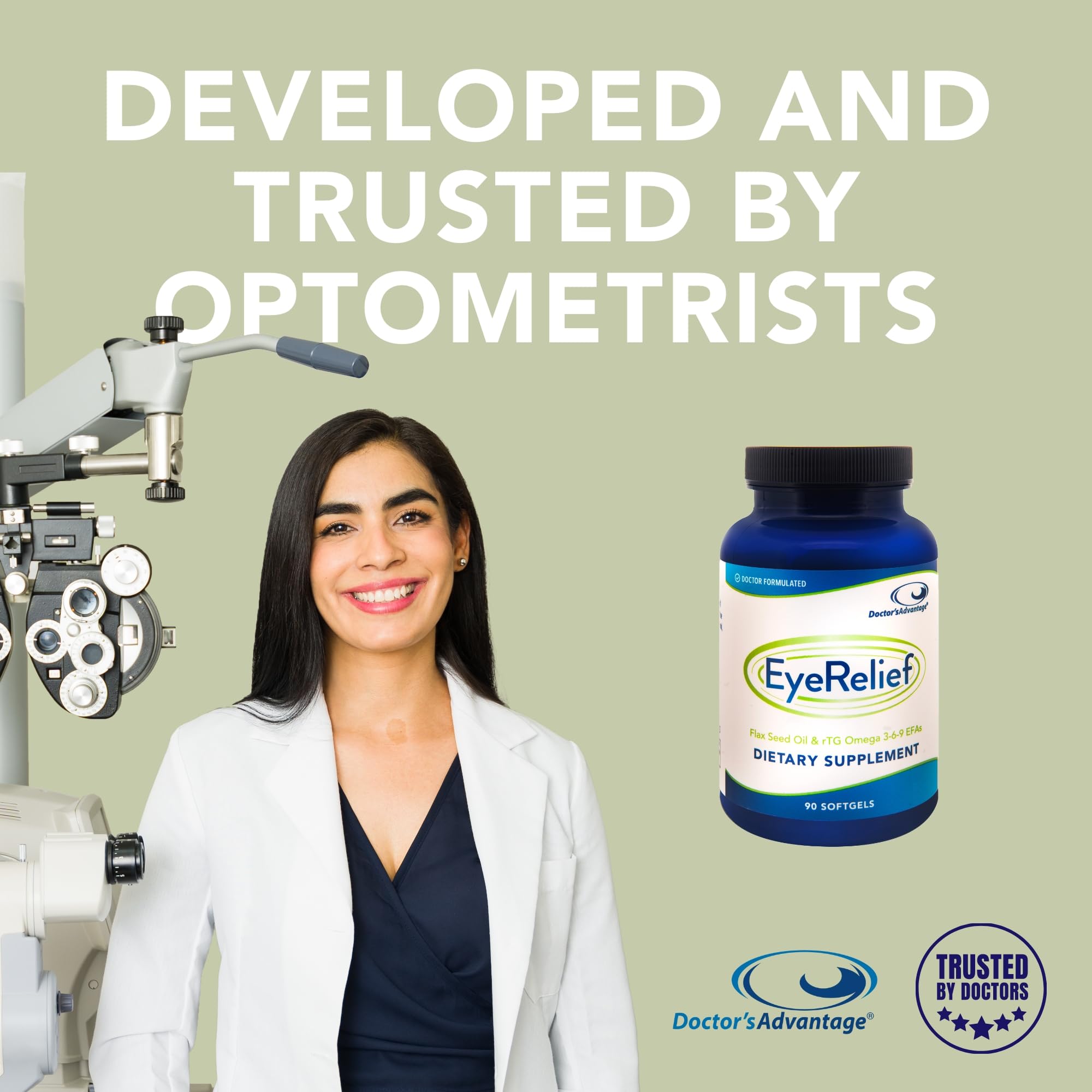 Person taking two capsules in the morning and night for daily eye care.