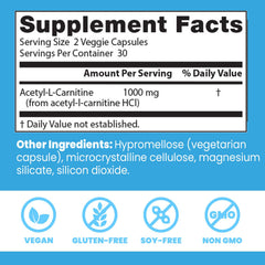 Doctor's Best Acetyl-L-Carnitine capsules on a kitchen counter for daily use.