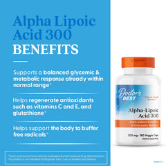 Veggie capsules of Doctor's Best 300mg for daily antioxidant balance.