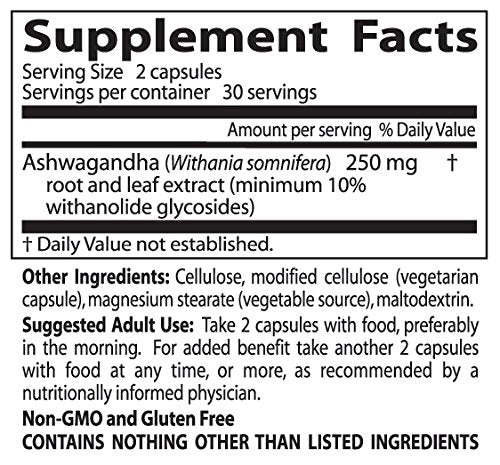 Doctor's Best Ashwagandha Sensorial bottle with glass of water