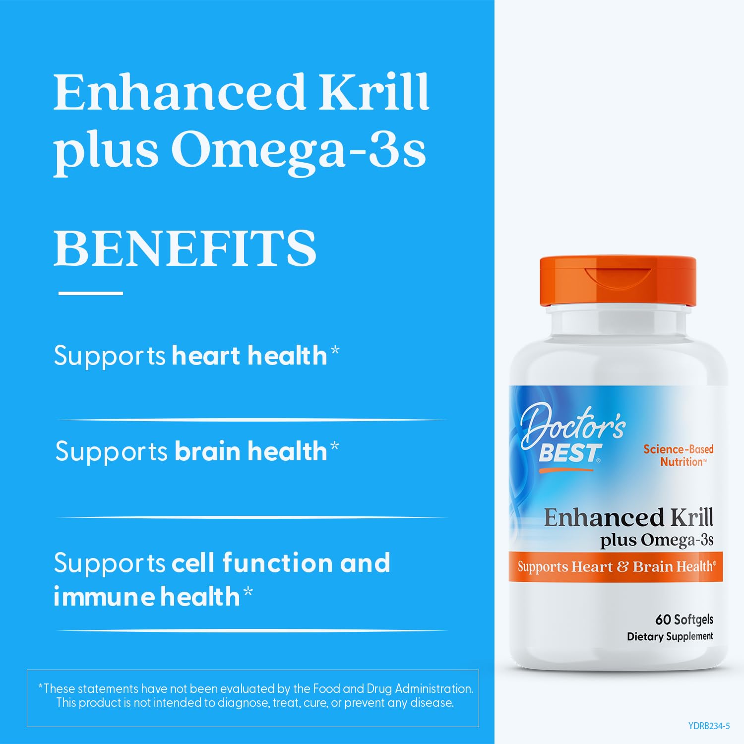 Doctors BEST astaxanthin-rich krill oil pigment indicates natural antioxidant