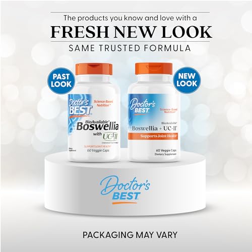 Doctor's Best ingredients panel highlights Boswellia and UC-II for joints