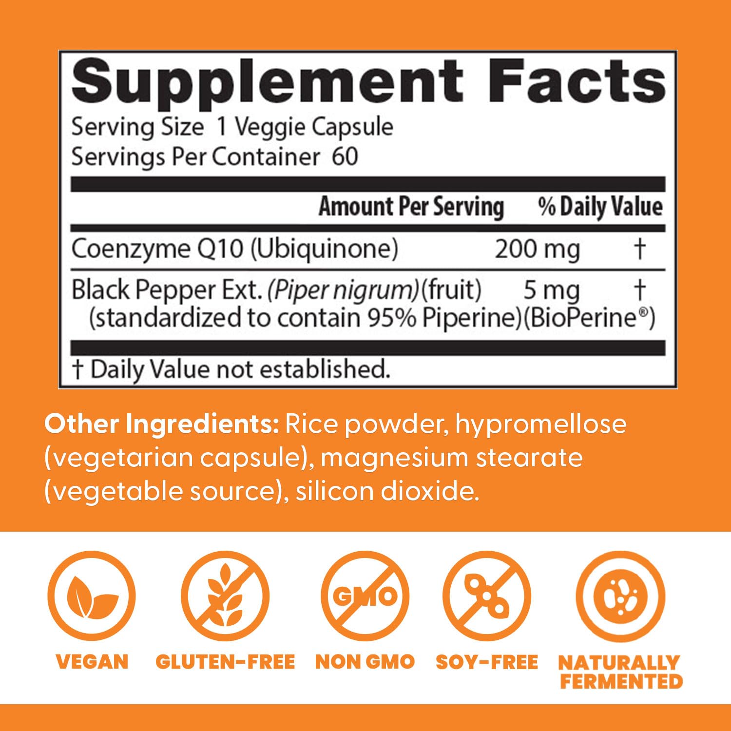 Doctor's Best BioPerine-enhanced CoQ10 capsules improve absorption