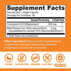 Doctor's Best BioPerine-enhanced CoQ10 capsules improve absorption