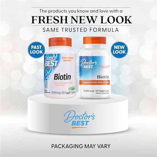 Doctor's Best Biotin vegan capsules - convenient daily veggie capsules.