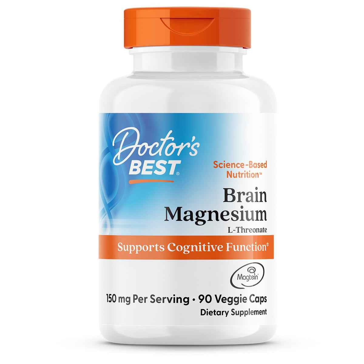 Doctors Best Brain Magnesium L-Threonate bottle for daily cognitive support
