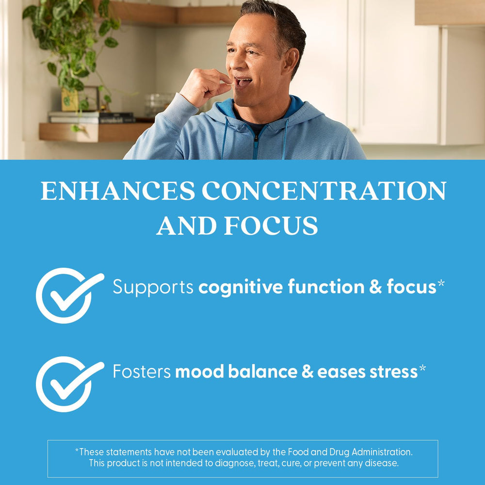 Doctor's Best Calm with Zembrin capsules on table for daily use
